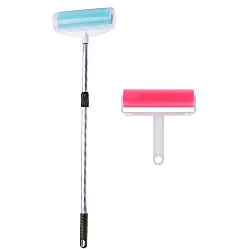 JEBBLAS Pet Hair Remover Brush, Lint Brush Dog & Cat Fur Remover with Self-Cleaning base - Efficient Double Sided Animal Hair Removal Tool