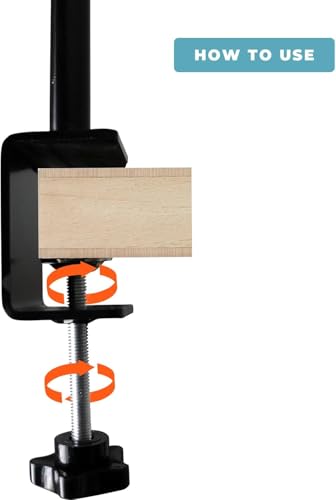 Support pour balustrade sans perçage avec double crochet de berger réglable