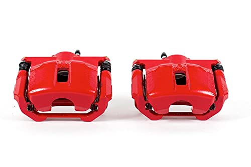 Power Stop Front S6030 Pair of High-Temp Red Powder Coated Calipers For Nissan Maxima 2009-2014, Nissan Maxima 2016-2023, Nissan Sentra 2009-2012 [Model Specific]