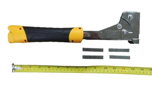 Heavy Duty Hammer Tacker Stapler T50 6-14mm 1/4" to 9/16" with 200 Staples by Hoteche - Image 2