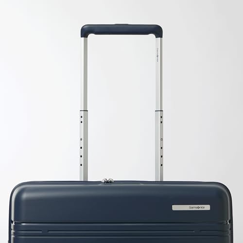 Image of Samsonite Elevation Plus - Medium Hardside Luggage - Scratch Resistant Polypropylene Shell, RightHeight Adjustable Handle, Integrated AirTag Holder, TSA Lock, WetPak Compartment - Midnight Blue