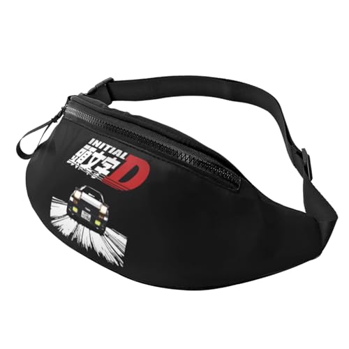ウエスト頭文字d イニシャル D 藤原拓海 ボデ ウエストポーチ ヒップバッグ 軽量 Waist Bag ランニング 多ポケット 大容量 耐摩擦 バイク アウトドア 釣り ハイキング 旅行 登山 仕事 作業用 腰ポーチ 人気 男女兼用