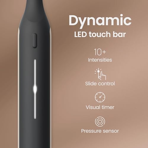 Image of Quip Ultra Next Generation Smart Toothbrush - Timed Electric Toothbrush with Case - Replaceable Brush Head, Soft Bristles, Silicone Handle, 30-Day Battery Life - Travel Toothbrush - Eclipse