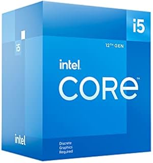 Intel Core i5-12400F 12. generacji komputer stacjonarny (taktowanie bazowe: 2,5 GHz, 6 rdzeni, LGA1700, RAM DDR4 i DDR5 do 128 GB) BX8071512400F, Srebrny