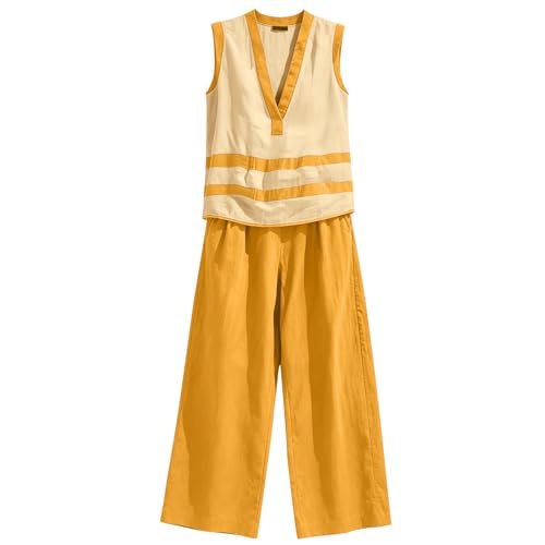 Conjunto de lino para mujer ideal para tardes de verano con amigas 5