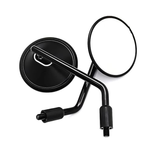 Rétroviseurs universels M10 noirs et accessoires plastique de rechange