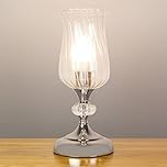 Anika 62519 Hurricane Table Lamp with Touch Activated Base / 3 Brightness Settings / Easy to Install Bulb / Chrome Effect / Mains Powered / 28 x 12.5cm