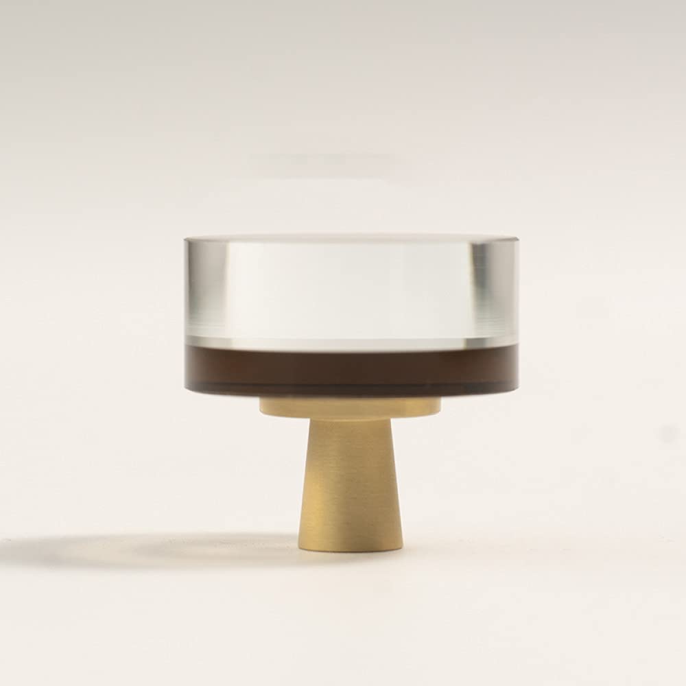 Poignées en verre rond café C 3546 pour tiroir et armoire de cuisine