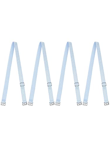 Image of uxcell 2 Pair 10 /12 /15 /18 /20mm Width Stretchable Shoulder Bra Straps Adjustable Elastic Straps for Women