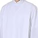 IvyRobes Front Wrap White Clergy ALB Church Worship ALB Garment Medium (5'9