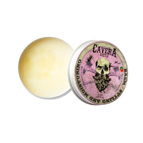 Cavera Beetle Bálsamo para Barba Hombre 80 ml Hidratación Acondicionamiento Suaviza y Alínea los Vellos Fortalece Da Brillo Natural y Estimula el Crecimiento Saludable