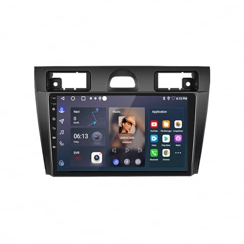 GPS Navigation Voiture Écran Tactile Ford Fiesta 2002-2008 Carplay Sans Fil Évitez les Bouchons