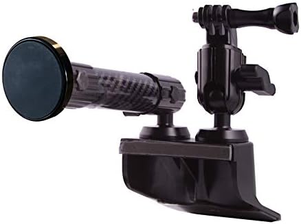 Dash Mount Cell Phone Holder for Jeep Wrangler JK and JKU (2011-2018) with 2 Ball Mounts for GoPro Camera and GPS Navigation with iPhone and Android Smartphones – Heavy Duty Carbon Fiber/Kevlar Arm