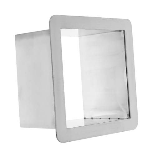HOLIDYOYO Vertedero De Basura Tapón Del Fregadero Papelera De Cocina Bote De Basura Grande Sanitario Hundir Tobogán Del Fregadero Dispensador Tapa Seco Auto Húmedo Silver Acero Inoxidable