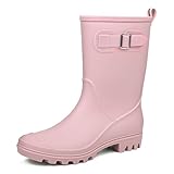 DKSUKO Women's Waterproof Rain Boots - Seamless...