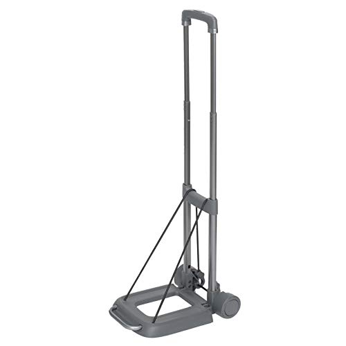 エツミ キャリーカート トローリー006 耐荷重40kg キャリーベルト一体型 グレー VE-6913