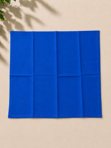 Image of Calvero Cotton Solid Handkerchief for Men and Boys, Super Absorbent Hanky, Black, Blue, Orange,Red,White,Yellow, 3 Pack