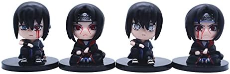 4 Anime Characters Itachi Sasuke Figure Set