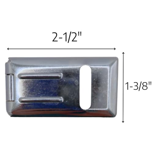 Image of NU-SET | 1 1 /2-Inch Laminated Steel Padlock and Single Hinged Steel Hasp with Rolled Edges