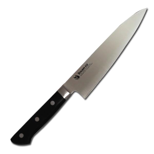 Amazon.co.jp: [新日本ケミカル] 牛刀包丁 刃渡り240mm,ツバ付柄,刃は