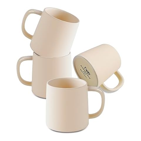 T-WARE Matte Beige 16 Oz Coffee Mug Set Cover