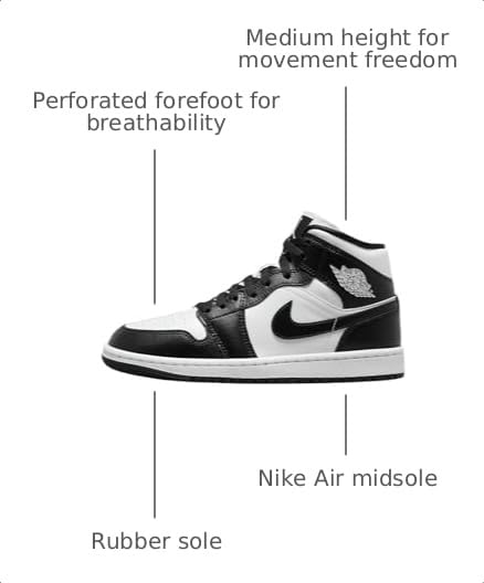 Image of Nike Air Jordan 1 Mid Women's Shoes