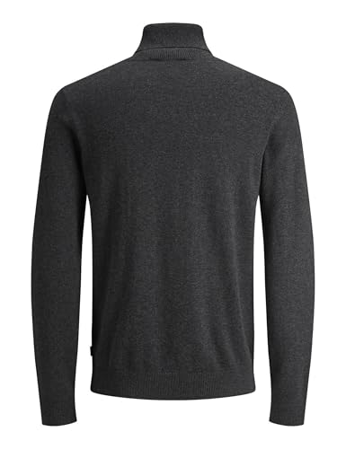 Einfarbig Rollkragenpullover Grau X_S – Ansicht 4