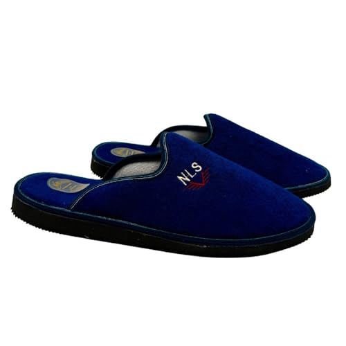 NOESLOMISMO BY DILEMA Zapatillas de casa para hombre Pantuflas cerradas con cuña y felpa suave Chinelos térmicos de invierno tipo slipper Calzado cómodo Talla 51