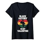 Photo Gallery donna black history is my valentine black history month giugno maglietta con collo a v Photo Gallery donna black history is my valentine black history month giugno maglietta con collo a v