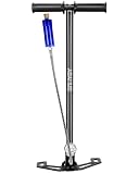 Abahub Hochdruck Handpumpe 3-stufige Luftgewehr PCP Pumpe, 6000 psi mit Manometer für Luftpistole Kajak SUP Bootsreifen Autoreifen Motorrädern