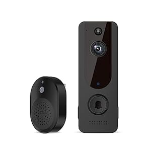 Video Doorbell, Wireless Home Surveillance Camera Included Chime Ringer, AI Human Detection, Cloud Storage, 2-Way Audio, Night Vision, Battery Powered, Live View, Indoor/Outdoor Surveillance