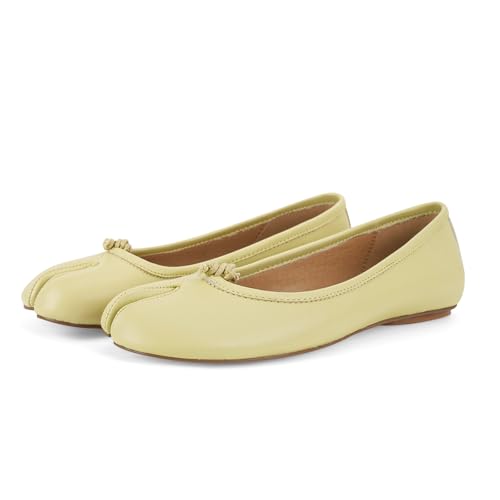 Image of Tabi Shoes Women Split Toe Shoes Wide Width Ballet Flats Comfort Casual Work Shoes for Women Office