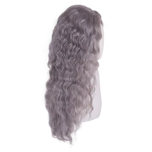 Image of GNIMEGIL 26 Inch Long Grey Wigs for Women Fluffy Hairstyles Victorian Costume Halloween Party Wig Gothic Horror Ghost Witch Cosplay