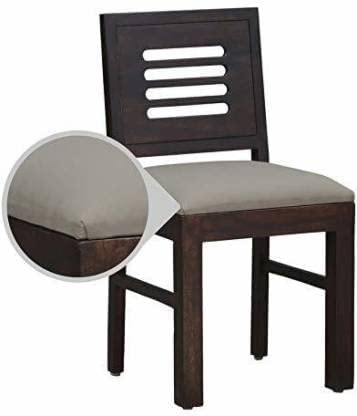Image of PC Wood Solid Sheesham Wood 4-Seater Dining Table Set - Walnut Finish, Solid Wood, Small Space Family Kitchen & Dining Room