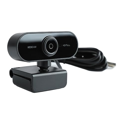 Câmera de Computador, Webcam de Computador HD 1080P USB Com Microfone Embutido, Foco Automático, Plu