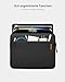 tomtoc Slim Tablet Tasche Hülle für iPad Air M4/M3/M2 2026-2024 & 11 Zoll iPad Pro M5/M4, iPad (A16), iPad Pro M2&M1, 10,9" iPad 10, Galaxy A9+/S9 FE, Sleeve mit Zubehörfach, für Smart/Magic Keyboard