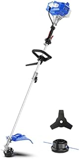 WILD BADGER POWER 26cc Weed Eater/Wacker Gas Powered, 3 in 1 String Trimmer/Edger 17'' with 10'' Brush Cutter,Rubber Handle & Shoulder Strap Included