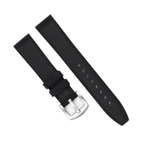 Bracelet de montre en silicone et cuir à offrir comme cadeau raffiné pour femme