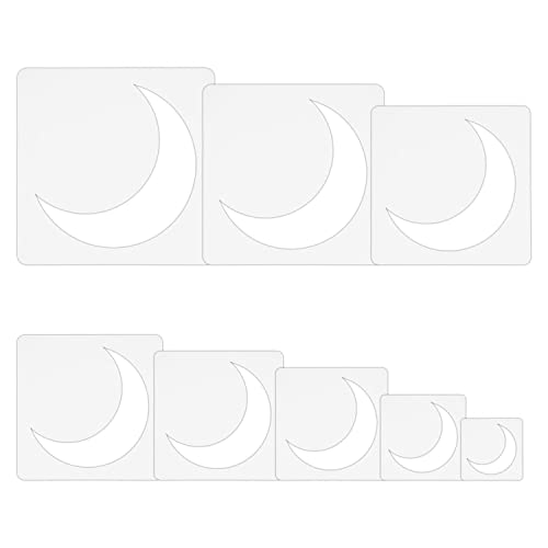 SAVITA 16 pezzi Stencil Luna per Artigianato