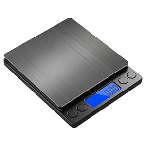 NEXT-SHINE Gram Scale, Weighs Up to 500g (0.01g), Mini Pocket Size Digital Coffee Espresso Scales with 2 Plastic Trays