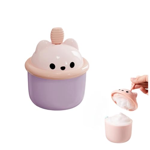 洗顔泡立て器 もちふわ泡立て器 きめ細かなマイクロバブル フォームメーカー 洗顔用 泡立てポンプ 風呂用 シャワー用 かわいい フェイシャルフォームメーカー ポータブル (ライトグリーン)