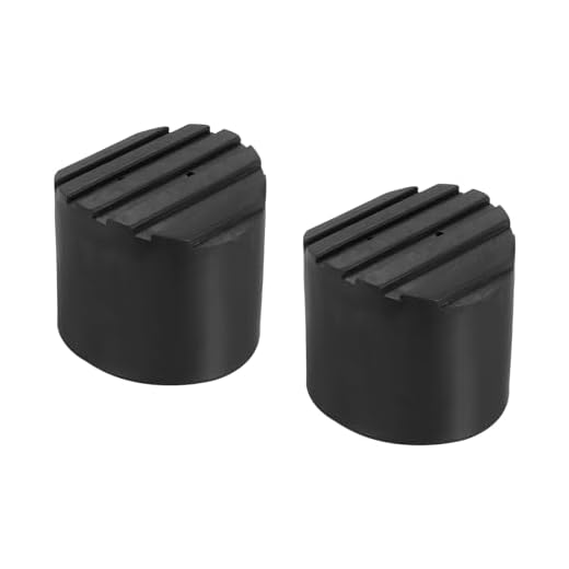 Ladder Non Slip Feet 1.9"/48mm, 2Pcs Rubber Round Foot Protective Mat Cushion Replacement for Telescopic Folding Extension Ladder Protection, Black