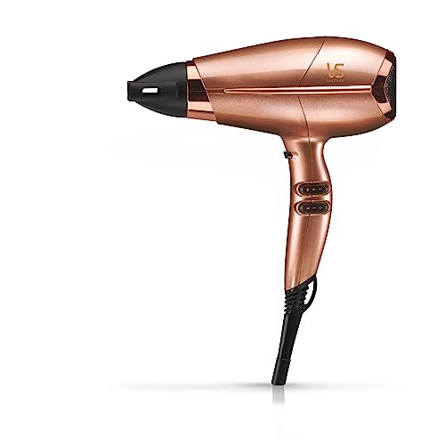 VS Sassoon Keratin Protect 2100 Hair Dryer – 2100W HTDC Motor, 3 Heat & 2 Speed Settings, Keratin Ceramic & Ionic Conditioning, Anti-Frizz Shine, Includes Concentrator & Diffuser – Hazelnut