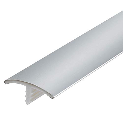 Edge Supply Plastic T Molding 3/4 inch x 100 ft Roll – Brushed Aluminum T Molding – Durable, flexible Aluminum T Trim for DIY, Table or Arcade Trim – High End Flexible Aluminum T Molding Trim (100 ft)
