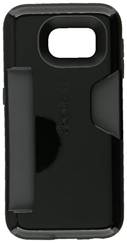 Speck Products Candyshell Card Case for Samsung Galaxy S6 - Retail Packaging - Black/Slate Grey