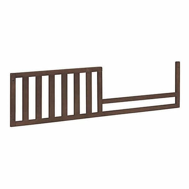 Image of Toddler Bed Safety Guard Rail for Sorelle Convertible Cribs - Solid Wood Rail for Convertible Crib to Toddler Bed Conversion - Safety Bed Rail for Children (Model #136, Cherry)