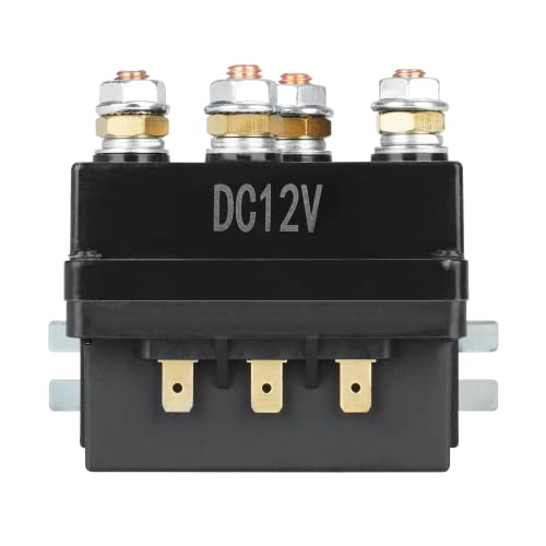 Youxmoto 12V Winch Solenoid Relay Contactor 500A, for 8000-15000lb ATV UTV Trucks Winches, Replace for 63070 62135 74900 70715 2875714