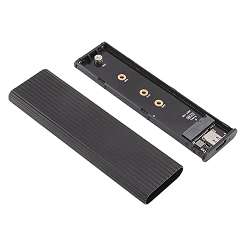 Zunate Adaptateur de Boîtier SSD M.2, Adaptateur de Boîtier SSD M.2 NVME SATA avec Coque en Aluminium, pour Taille SSD 2242 2260 2280