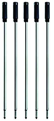 IMPRINT 5 Screw Type Black Refills for Ball Pens/Universal Refills