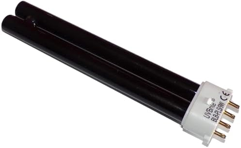 UVBrite® PL 9W 2G7 BLB 4-Pin [9 Watt] Long-Life 9000 Hour Blacklight Bulb for UV Bank Note Money Checker Safescan 50/70